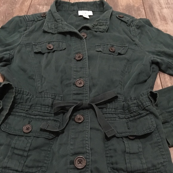 ⬇️ LOFT green drawstring utility jacket M - Picture 4 of 7